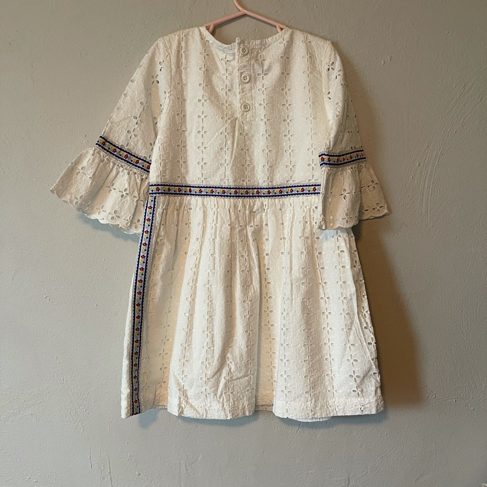 HANNA ANDERSSON AIRY EYELET EMBROIDERED DRESS - Picture 3 of 5